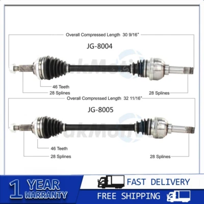Para Jaguar S-Type 2005~2008 2x eje trasero izquierdo trasero derecho TrakMotive CV Foto 1 de 4