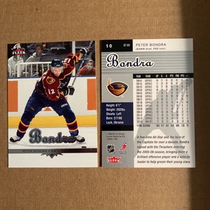 2005-06 Fleer Ultra #10 Peter Bondra NHL Hockey Card.   H0279