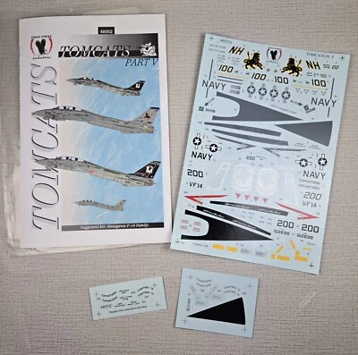 Eagle Strike Decals 48052 Tomcats Part V 1:48 Hasegawa F-14 Family - Image 1 of 4