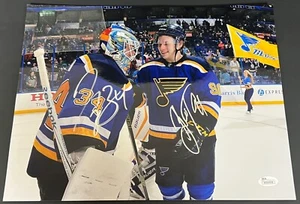 Jake Allen & Vladimir Tarasenko St Louis Blues  Signed 11x14 Photo JSA Sticker . - Picture 1 of 1