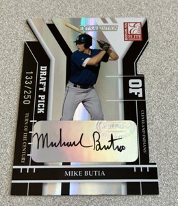 2004 Donruss Elite Extra Edition Draft Auto #288 Mike Butia Indians /250