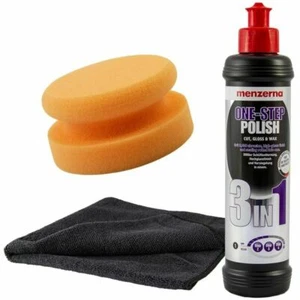Menzerna 3 in 1 One Step Auto Politur + Handpolierpad und Poliertuch Set NEU - Bild 1 von 4