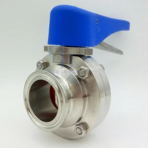 3/4" SS304 Clamp OD 50.5MM Multi-Position Handle trigger Butterfly Valve - Picture 1 of 7