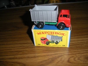 Matchbox #26 G.M.C. TIPPER TRUCK NEAR MINT IN E STYLE Box 1968 - Picture 1 of 5