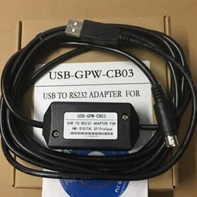 For Digital GP/Proface USB-GPW-CB03/CB02 Programming Cable USB TO RS232 Adapter - Image 1 of 2
