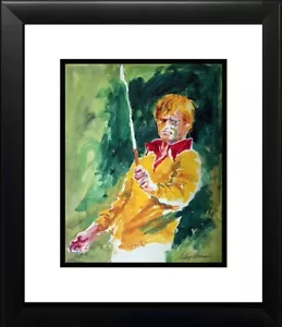 LEROY NEIMAN 'Jack Nicklaus' - Custom Framed Art Print - Picture 1 of 1