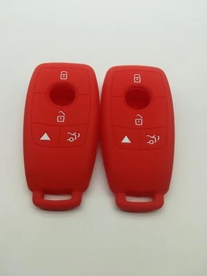 2*Cubierta de llave roja para Mercedes-Benz C63 2016-2020 AMG C GLA GLC GLE IYZ-MS2 Foto 1 de 4