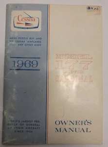 Cessna Model 177 1969 y manual del propietario Cardinal - Imagen 1 de 7