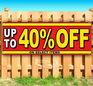 UP TO 40% OFF ON SELECT ITEMS Advertising Vinyl Banner Flag Sign Many Sizes SALE - Picture 1 of 6