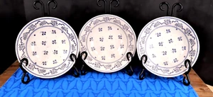 Lot of 3 Johnson Bros. Laura Ashley Petite Fleur Blue Coupe Cereal Bowls  6 3/8" - Bild 1 von 8