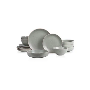Stone + Lain Lauren 16 Piece Dinnerware Set - GREEN ONE SIZE - Picture 1 of 4