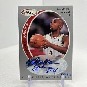 1998 SAGE Authentic Auto Silver /375 DeMarco Johnson #A21 Auto - Picture 1 of 6