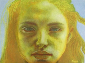 "Fugitive" Original Portrait Oil Painting on Canvas - Picture 1 of 5