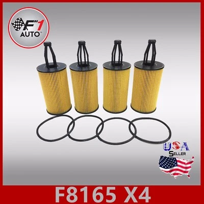 F8165(X4PCS) PREMIUM OIL FILTER for MERCEDES-BENZ CL550 CL63 AMG CLS400 - Image 1 of 4