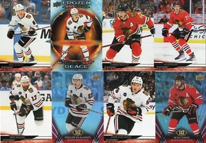 Lo# 41 Blackhawks 8 Card Lot of Different Years And Make of cards - Imagen 1 de 1