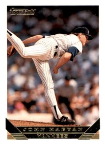 1993 Topps Gold John Habyan Foil MLB Insert PWE Yankees #86 - Picture 1 of 2