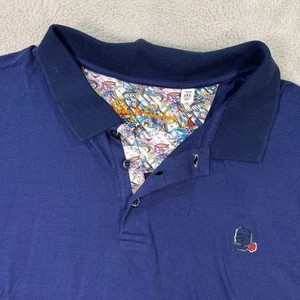 Robert Graham Poloshirt Totenkopf Rosendruck Baumwolle Strick klassische Passform Herren 3XL EUC - Bild 1 von 8