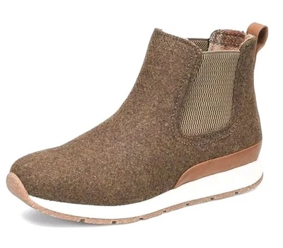NEW b.o.c. Women's Kara Wool Ankle Chelsea Boots Brown Sz 6.5 Slip On Bootie - Image 1 of 4