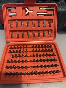 Juego de brocas de seguridad Warrior 100 piezas con estuche Spline estrella hueca hexagonal cuadrada 68457 - Imagen 1 de 1