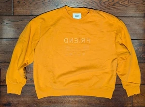 Krost Men's Orange Support Your Friends Crewneck Sweatshirt Size Large - Picture 1 of 11