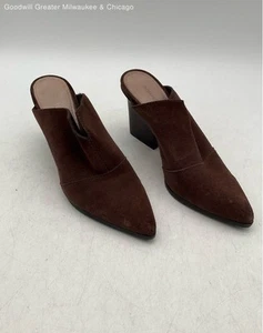 Donald/Pliner Women 8 Brown Back Out Heels - Picture 1 of 9