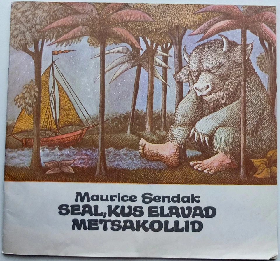 Maurice Sendak Where the Wild Things Are Soviet Estonia Kids Book 1st Edition - Image 1 of 4