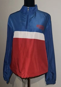 NETFLIX STRANGER THINGS Windbreaker (Size M) Blue Red White 1/4 Zip Pullover - Picture 1 of 9