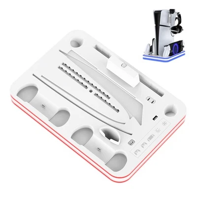 Charging Stand for PS5 Slim PlayStation Porta Elite Console Charger Accessories - Image 1 of 4