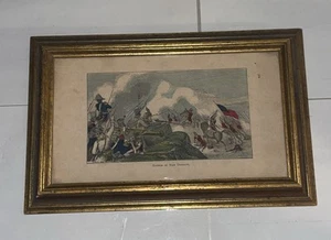 Vintage Framed Print “ Battle of New Orleans” War of 1812 - Picture 1 of 5