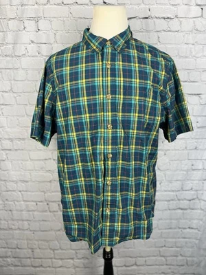 Camisa Duluth Trading Untucked Hombres XL Ajustada Manga Corta Con Botones Multi Cuadros Foto 1 de 4