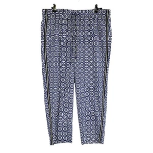 Talbots Damen Gr. XLP Petite Plus Schlupfhose blau geometrisches Muster Gummibund - Bild 1 von 9