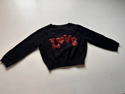 Betsey Johnson Vintage Crop "Love" Intarsia Cardigan Sweater Rare New Dead stock - Image 1 of 4