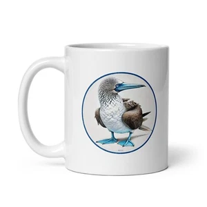 Blue Footed Booby Coffee Mug 11oz Ceramic Retro Bird Design NEW by Bird.fan - Picture 1 of 9