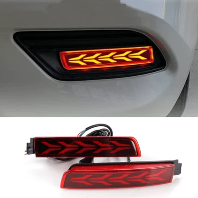 Lâmpada de para-choque traseira LED acessórios luz de freio 2 peças para Nissan Sentra 2013-2019 - Imagem 1 de 4