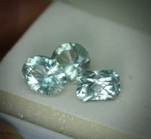 lovely custom cut australian aquamarine set 7.61total carats - Picture 1 of 3