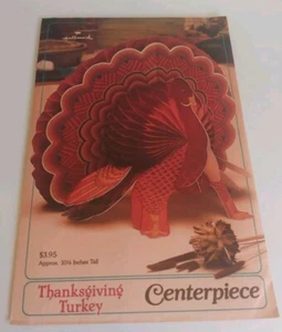 Hallmark Thanksgiving Türkei Herzstück Wabe 10,5" versiegelt 1990 Herbst Vintage - Bild 1 von 5