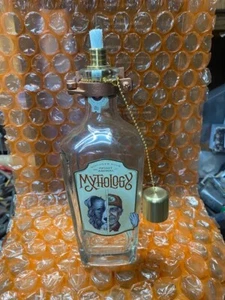 REPURPOSED MYTIOLOGY BOTTLE/ TIKI STYLE LIGHT, W HOLDER - Picture 1 of 5