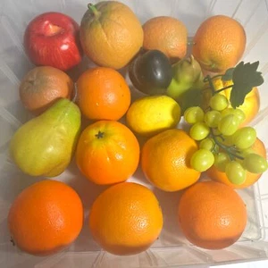 Vintage Artificial Fruit 12 Oranges + Others Cottagecore Farmhouse Kitchen Decor - Picture 1 of 5