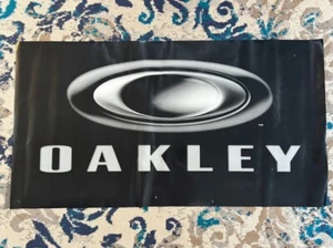 Oakley Sunglasses Black Vinyl Display Banner/Poster 40x22 POP 2000's VTG - Picture 1 of 9
