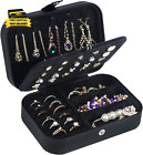 Travel Jewelry Box, PU Leather Small Jewelry Organizer for Women Girls,Portable 