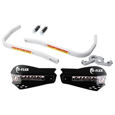 Tusk D-Flex Handguards with MX Shields Black 1 1/8" Bar Mounts - Image 1 of 4