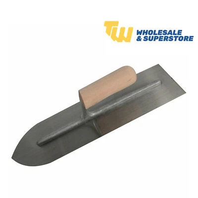 RST 16in Cement Flooring Trowel for Concrete with Wood Handle 400mm RTR201 - Image 1 of 3