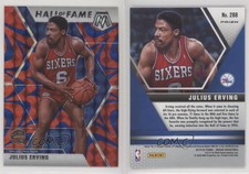 2019-20 Panini Mosaic Hall of Fame Reactive Blue Prizm Julius Erving #288 HOF