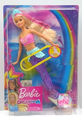 GFL82 Dreamtopia Glitzerlicht Meerjungfrau mit Lichteffekt-blond-Barbie Mattel - Bild 1 von 2