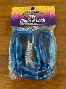 tour n trail 3ft. CHAIN & lock bike combination lock nip - Picture 1 of 2