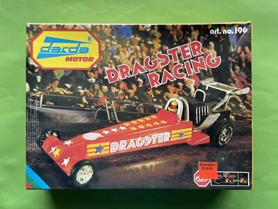 DARDA Dragster AUTO Bahn 196 Motor OVP Leer BOX Buggy 8 Racing TURBO Jet RC 1988 - Bild 1 von 4