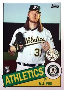 Aggiornamento Topps 2020 1985 Topps Baseball 85TB-32 A.J Puk Athletics RC - Foto 1 di 1