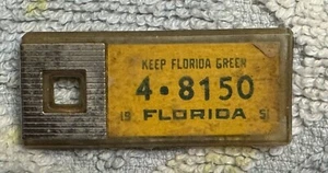1951 Florida DAV Tag Keychain License Plate Fob 4-8150 - Picture 1 of 2