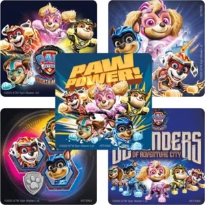 25 Paw Patrol The Mighty Film Aufkleber Party Gefälligkeiten Lehrerversorgung Jagd Skye - Bild 1 von 1