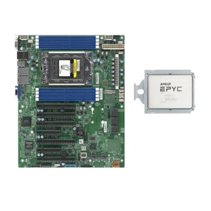 Supermicro H12SSL-i Motherboard, AMD EPYC 7B13 CPU 64 Core (OEM version of 7763) - Afbeelding 1 van 4
